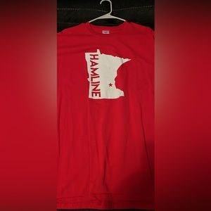Hamline university t shirt size XL